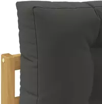 Lauko sofos komplektas 5 vnt. 5 vietos Balta ir antracito