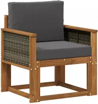 Lauko Vidurinis Sofa Kietos akacijos mediena Natūrali