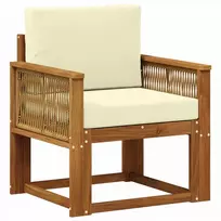 Lauko Vidurinis Sofa Kietos akacijos mediena Natūrali