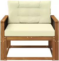 Lauko Vidurinis Sofa Kietos akacijos mediena Natūrali