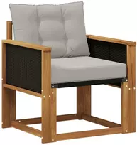 Lauko Vidurinis Sofa Kietasis akacijos medis ir Textilene