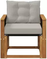 Lauko Vidurinis Sofa Kietasis akacijos medis ir Textilene