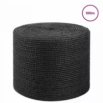 Džiuto virvė 60 mm 100 m Juoda 100% Tossa jutas