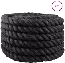 Džiuto virvė 360 mm 5 m Juoda 100% Tossa jutas