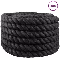 Džiuto virvė 360 mm 25 m Juoda 100% Tossa jutas