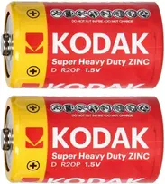 Baterie „Kodak ZINC Super Heavy Duty D LR20“ baterijos, 2 vnt.