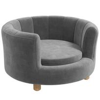Šuns sofa, medinės kojos, skalbiamas audinys, 65x64x37 cm, 1 vnt