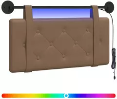 Pakabinamas lovos galvūgalis Su LED šviesa Kapučino