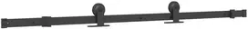 Slankios durys NARVIK Natūrali ir juoda 70 x 210 cm (152,5 cm)