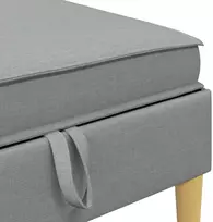 Modulinė sofa su laikymo vieta 5 vnt. Šviesiai pilka