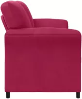 Dvitaškė sofa Vyno raudona 158 x 83 x 95 cm Aksomas