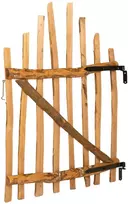Iškili tvoros vartai 100 x 120 cm Impregnuota lazdyno mediena
