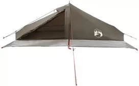 Pėsčiųjų kempingo palapinė 2 asmeniui Ruda ir pilka