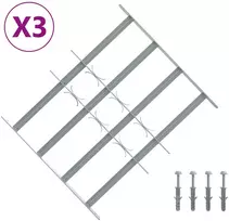 Saugumo grotelės langams su 4 kryžmėmis 3 vnt. 430-740 mm
