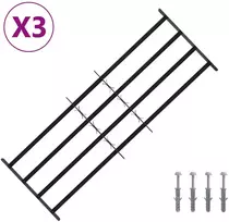 Saugumo grotelės langams su 4 kryžmėmis 3 vnt. 93-174 cm