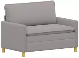 Sofa 2 vietos Šviesiai pilka 126 x 81 x 87,5 cm Audinys