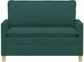 Sofa 2 vietos Tamsiai žalia 126 x 81 x 87,5 cm Audinys