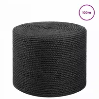 Juto virvė 10 vnt. 2 mm Juoda 100% Tossa jutas