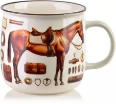 Affek Design NORMAN Puodelis 450 ml 9,6x13x9,3 cm arklys, jojimas
