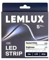 JUOSTA LED LEMLUX COB 5M . 14W. 2000LM. 4000K. IP20