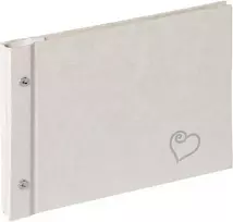 Walther Design Gmbhco Svečio knyga - Svečio Knyga Walther SBL-210-W Sinfonia Vestuvės Amžinai 26.5x19 cm, Balta