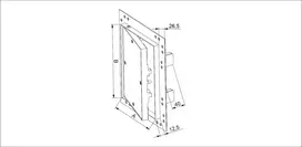 AWENTA Revizijos dangtis aliuminis 200 x 300 x 12,5mm (KRAL4)