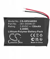 Cameron Sino Akumuliatorius Baterija Tipas 361-00096-01 Skirta Garmin Vivoactive 4s 4 S 40mm 130mah / Cs-grv440sh