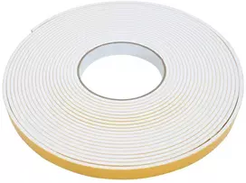 Savigautinė putų juosta Balta 15mm x 10m CR putplastis