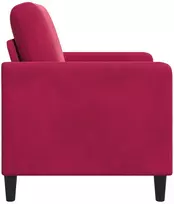 Sofa su saugojimo vieta Vyno raudona 72 x 78 x 87 cm