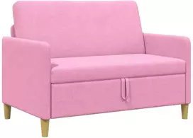 Sofa su saugojimo vieta Rožinė 122 x 78 x 87 cm Poliesteris