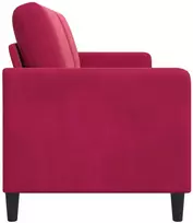 Sofa su saugojimo vieta 3 vietos Vyno raudona 172 x 78 x 87 cm