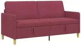 Sofa su saugojimo vieta Vyno raudona 172 x 78 x 87 cm