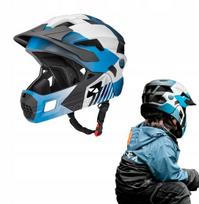 Lengvas motokroso BMX paspirtukų krosinis šalmas su smakro apsauga S (48-54), S