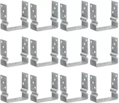 Tvoros inkarai, 12 vnt., sidabriniai, 14x6x15 cm, cinkuotas plienas