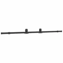 Stumdomos durys su furnitūra, juodos, 102,5x205 cm, ESG stiklas