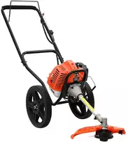 Krūmapjovė su ratukais, oranžinė, 52 cc, 1,45 kW