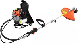 Krūmapjovė su kuprine, oranžinis dizainas, 52 cc, 1,45 kW
