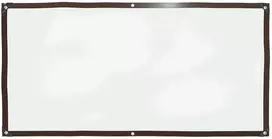 Skaidrus brezentas su kilpelėmis, 1x2 m, polietilenas