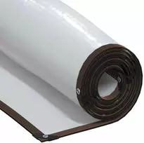 Skaidrus brezentas su kilpelėmis, 1x5 m, polietilenas