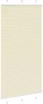 Klostuotos žaliuzės, kreminės spalvos, 110x200 cm, audinys, plotis 109,4 cm, poliesteris
