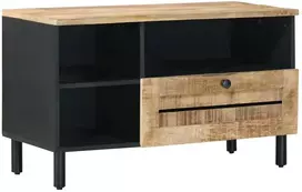 Saugojimo spintos Ruda ir juoda 80 x 33,5 x 46 cm