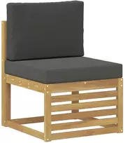 Lauko baldų komplektas Lauko sofos komplektas 7 vnt. 5 vietos Balta ir antracito