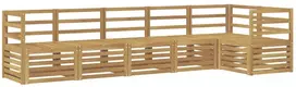 Lauko baldų komplektas Lauko sofos komplektas 6 vnt. 6 vietos Balta