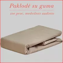 Paklodė su guma - 160x200+30cm.
