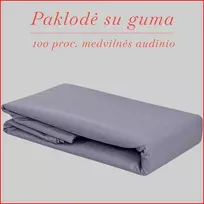 Paklodė su guma - 140x200+20cm.