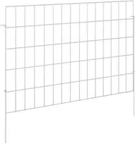 Sodo tvora su kuoliukais 24 vnt. 75 x 50 cm Sidabrinė