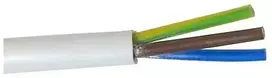 Elektrokomplektas Kabelis H03VV-F 2x0,75 300/300 V, baltas, daugiagyslis