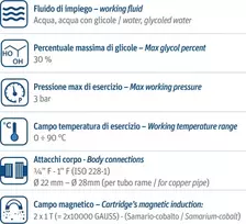 Mut Meccanica Magnetinis šildymo sistemos filtras 3/4" / 3/4" KVS 10,4 montavimas tiesiai