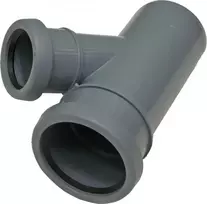 Pipelife Vidaus kanaliz. trišakis PP HT 110x110/67°, pilkas