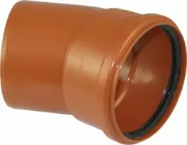 Pipelife Lauko kanaliz. PVC alkūnė 160/30°